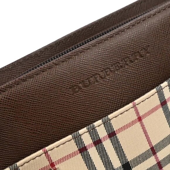 Burberry Beige Brown Burberry Check Tote Handbag - Picture 4 of 11